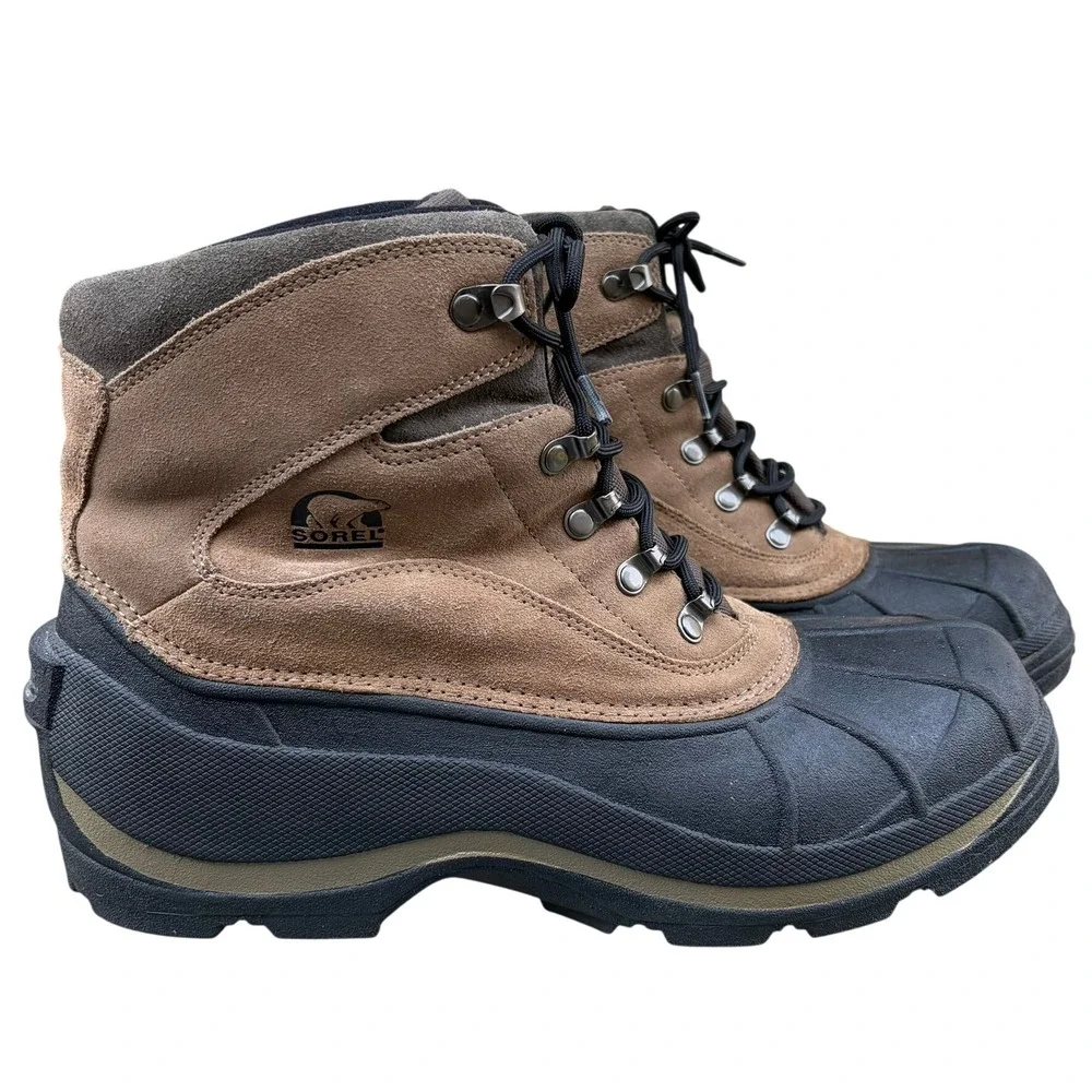 Sorel Mens Cold Mountain Winter Snow Boots Size 14 Brown NM1207-251 Suede Rubber